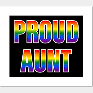 Rainbow Proud Aunt LGBTQ Pride Posters and Art